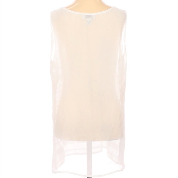 ANN Taylor LOFT size small white sheer top - Picture 2 of 3